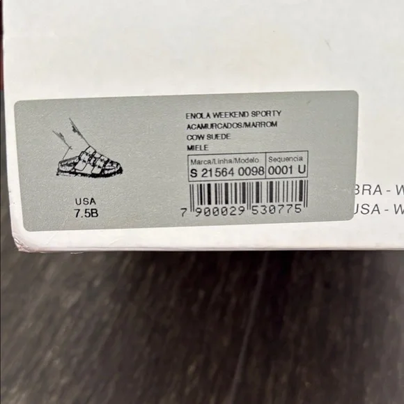 SCHUTZ  Enola Tan and Gold Fur-Lined Slides - Picture 6 of 7